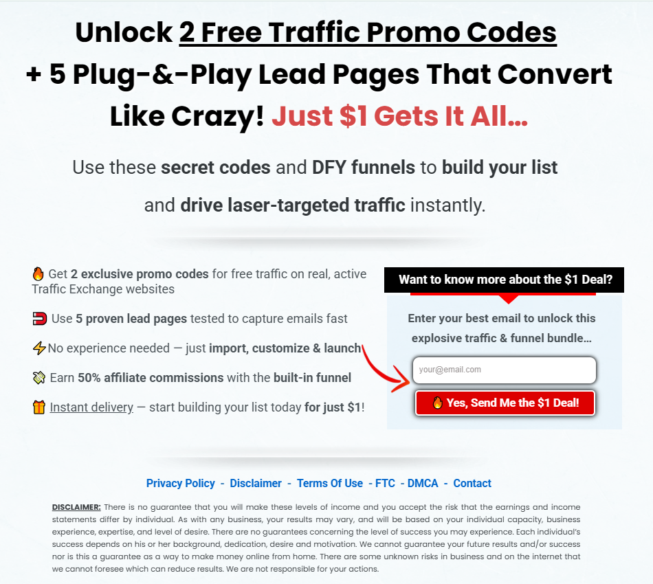 The $1 Viral List Starter DFY Funnel Free Traffic Review+OTO And UPsell
